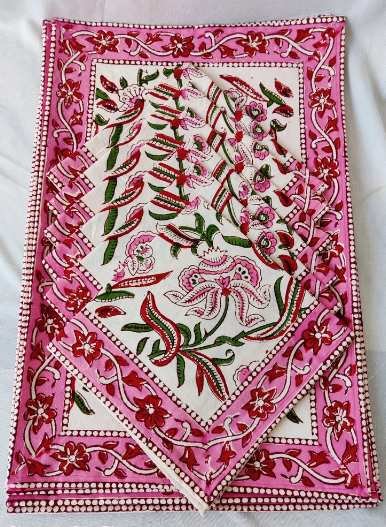 Hand block print traditional kitchen towel